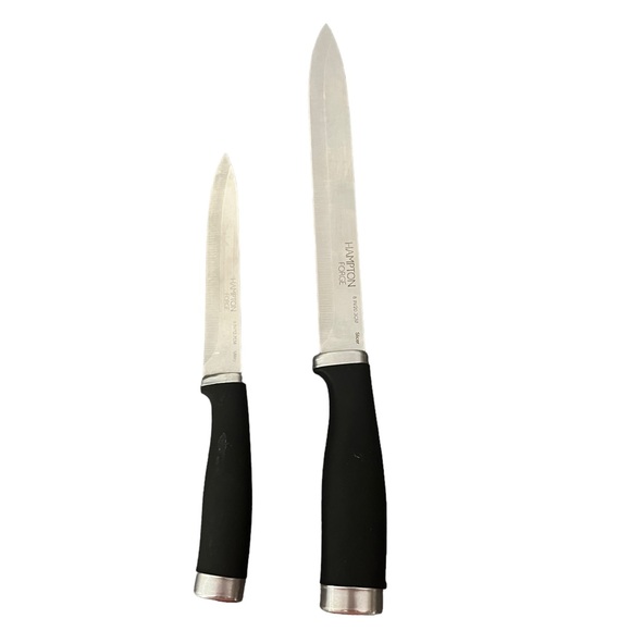 Hampton Forge Epicure Superior Steel No Stain 8” Slicer & 5” Utility Knife Set - Picture 3 of 8